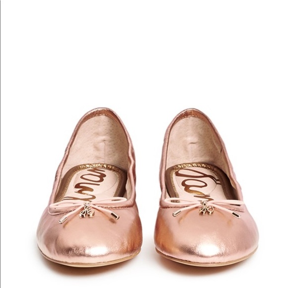 sam edelman rose gold flats